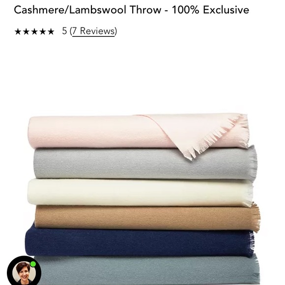 Hudson Park Collection Cashmere and Lambswool Throw 50X70 - Picture 1 of 4